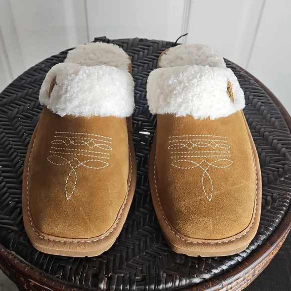 Ariat Jackie Square Toe Tan Slippers Women 8 - Picture 7 of 10